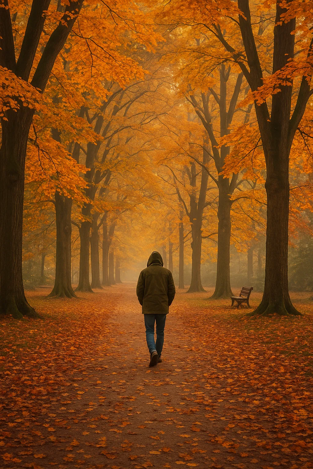 De betovering van wandelen in herfstige parken