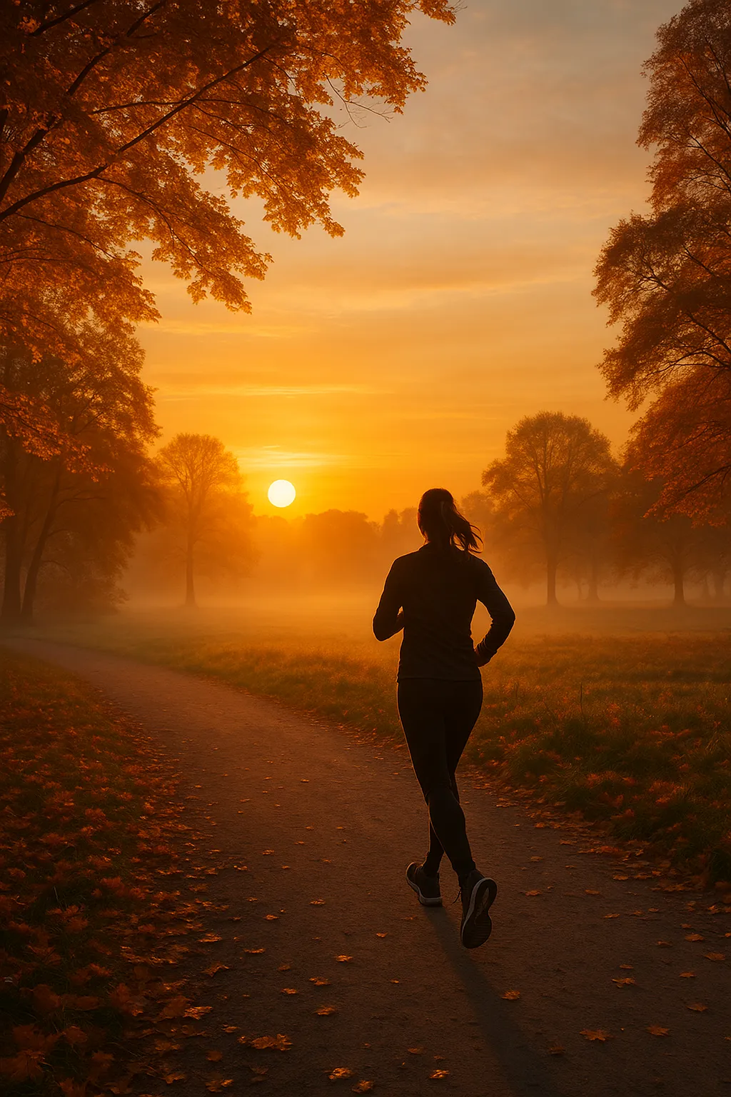 De Magie van Hardlopen bij Herfstzonsopgangen