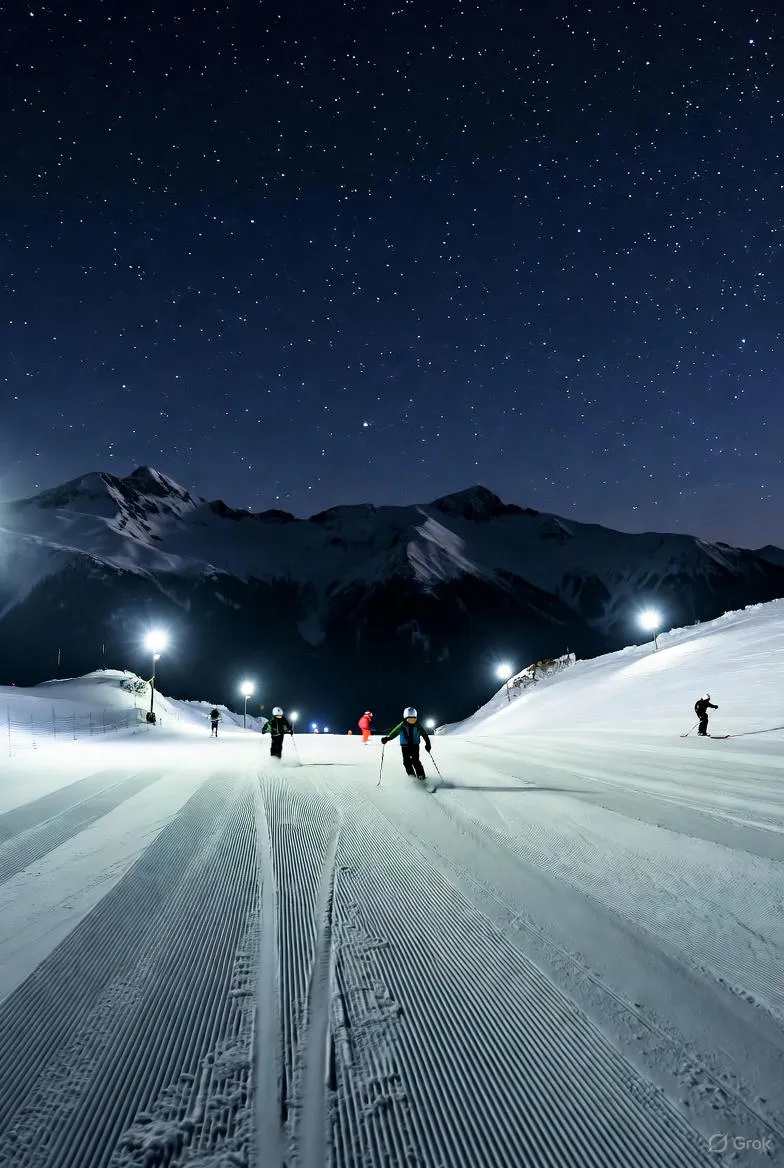 De Magie van Nachtskiën: Avontuur op de Piste onder de Sterren