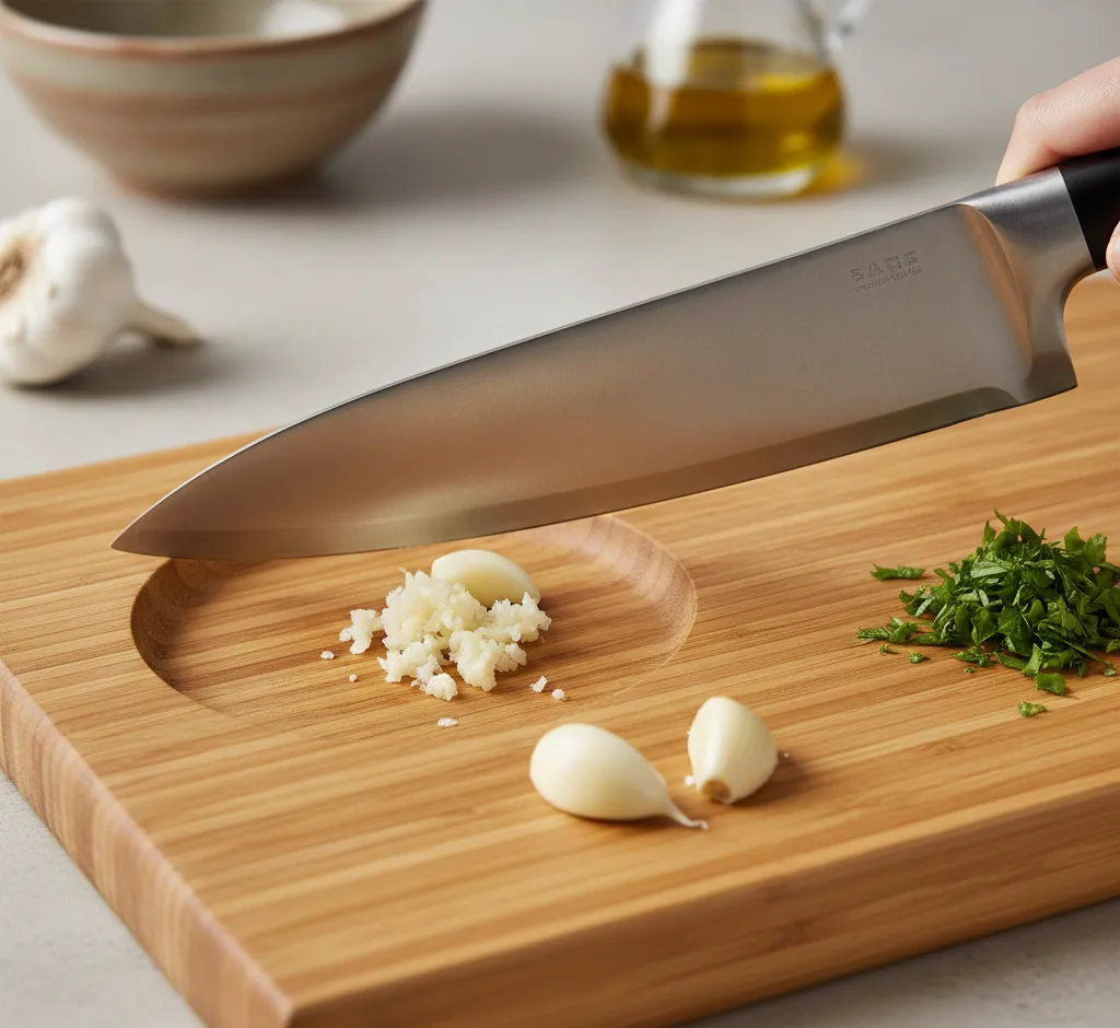 De Revolutionaire Snijplank: Perfecte Ruimte voor Knoflook Persen en Meer