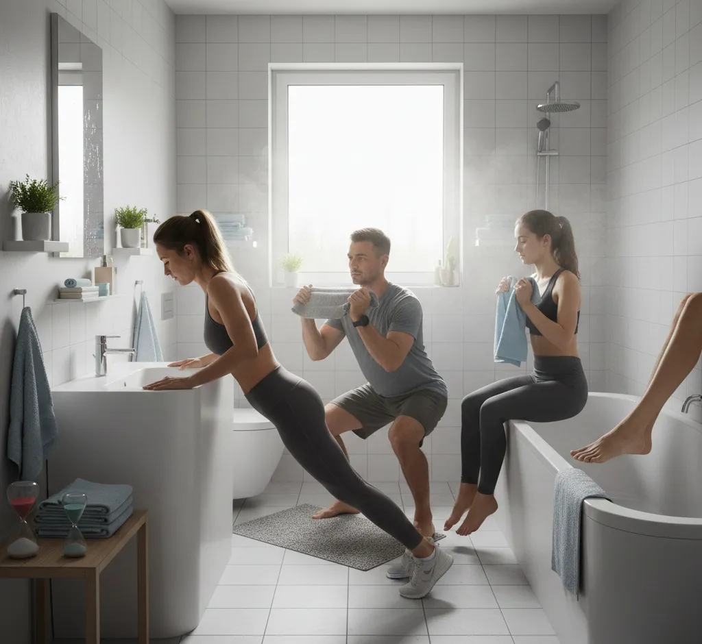 Effectief trainen in de badkamer: praktische oefeningen op weinig ruimte