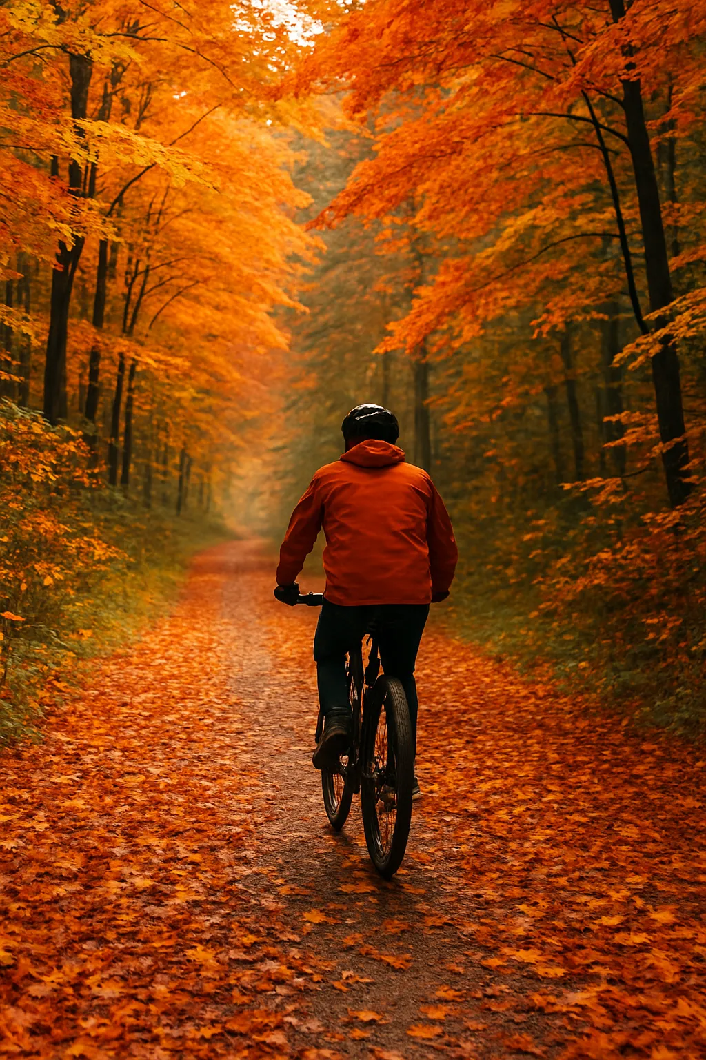 Fietsen door kleurrijke herfstpaden: een zintuiglijke reis door de natuur