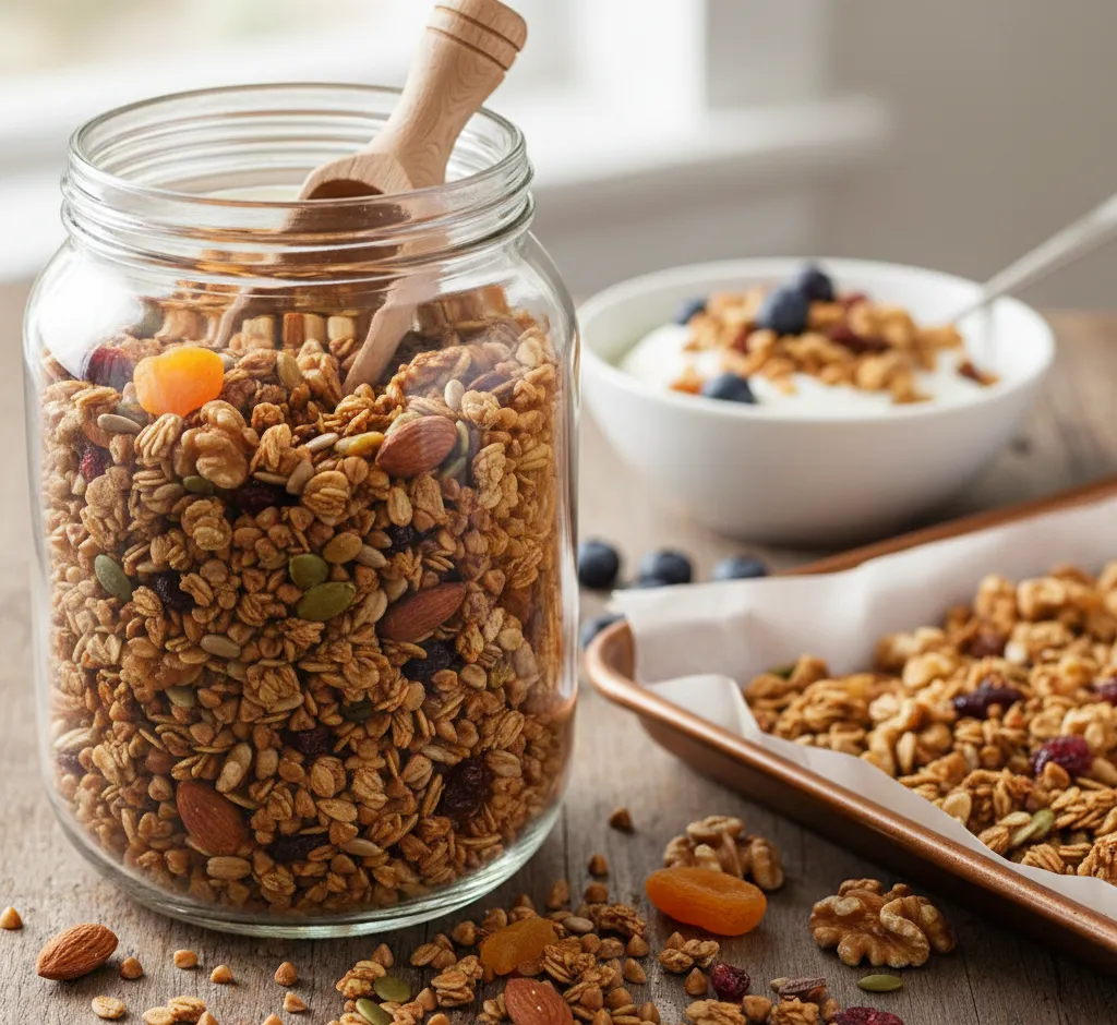 Granola maken met boekweitvlokken: gezond, glutenvrij en knapperig uit je eigen oven