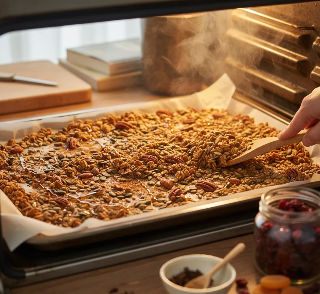 Granola roosteren met kruidnagel: zo maak je een geurige, knapperige ontbijtklassieker
