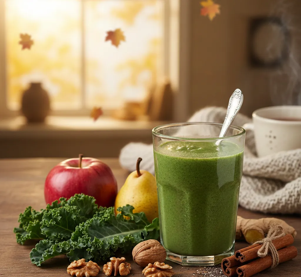 Groene smoothie recept voor de herfst: voedzaam, verwarmend en makkelijk