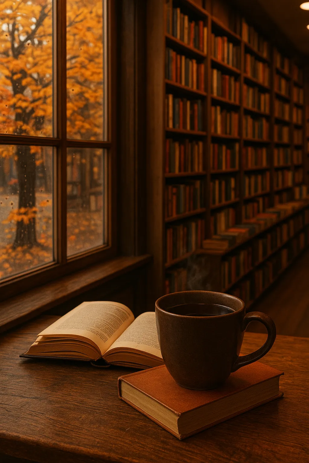 Herfstthee en boekenwinkels: een betoverende combinatie voor koude dagen