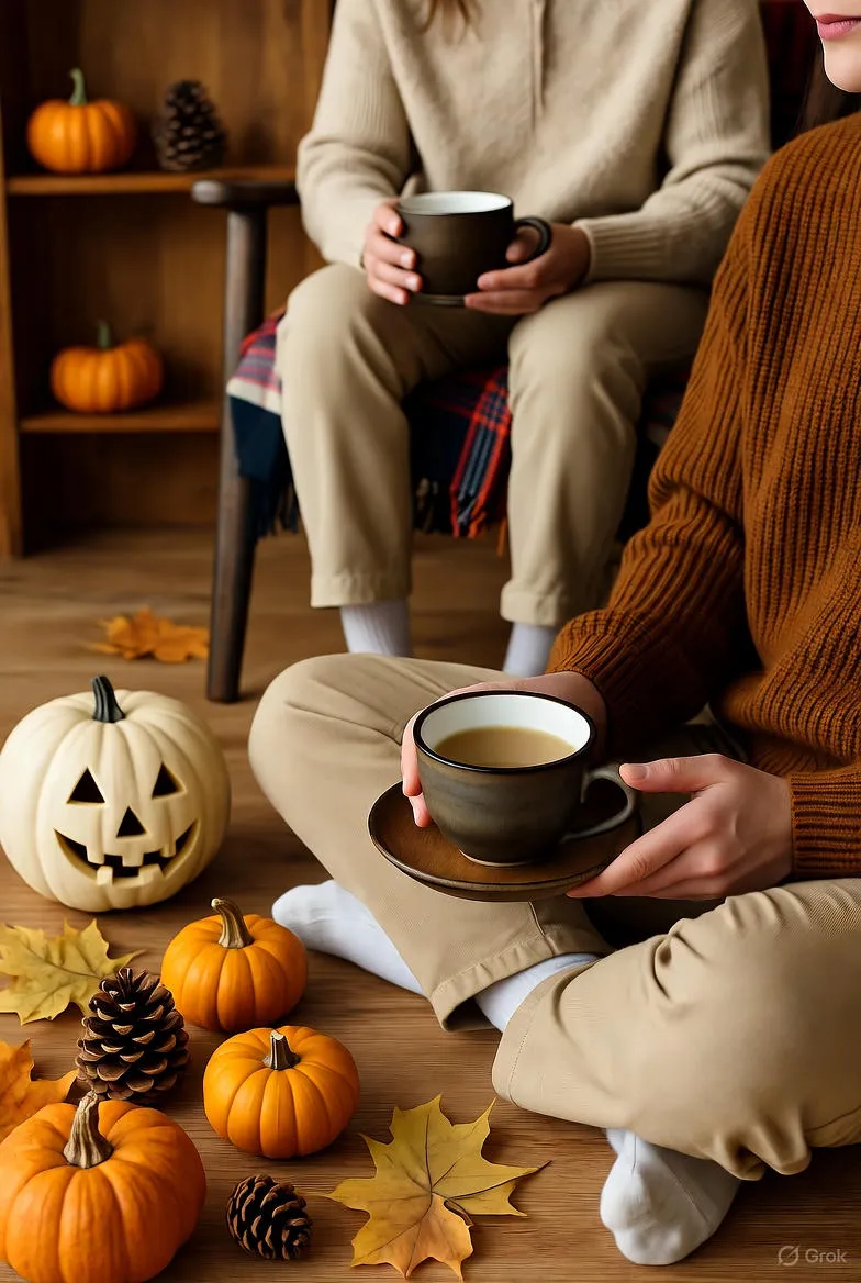 Herfstthee en Vrienden: Gezellige Momenten met Warme Dranken en Goede Gesprekken