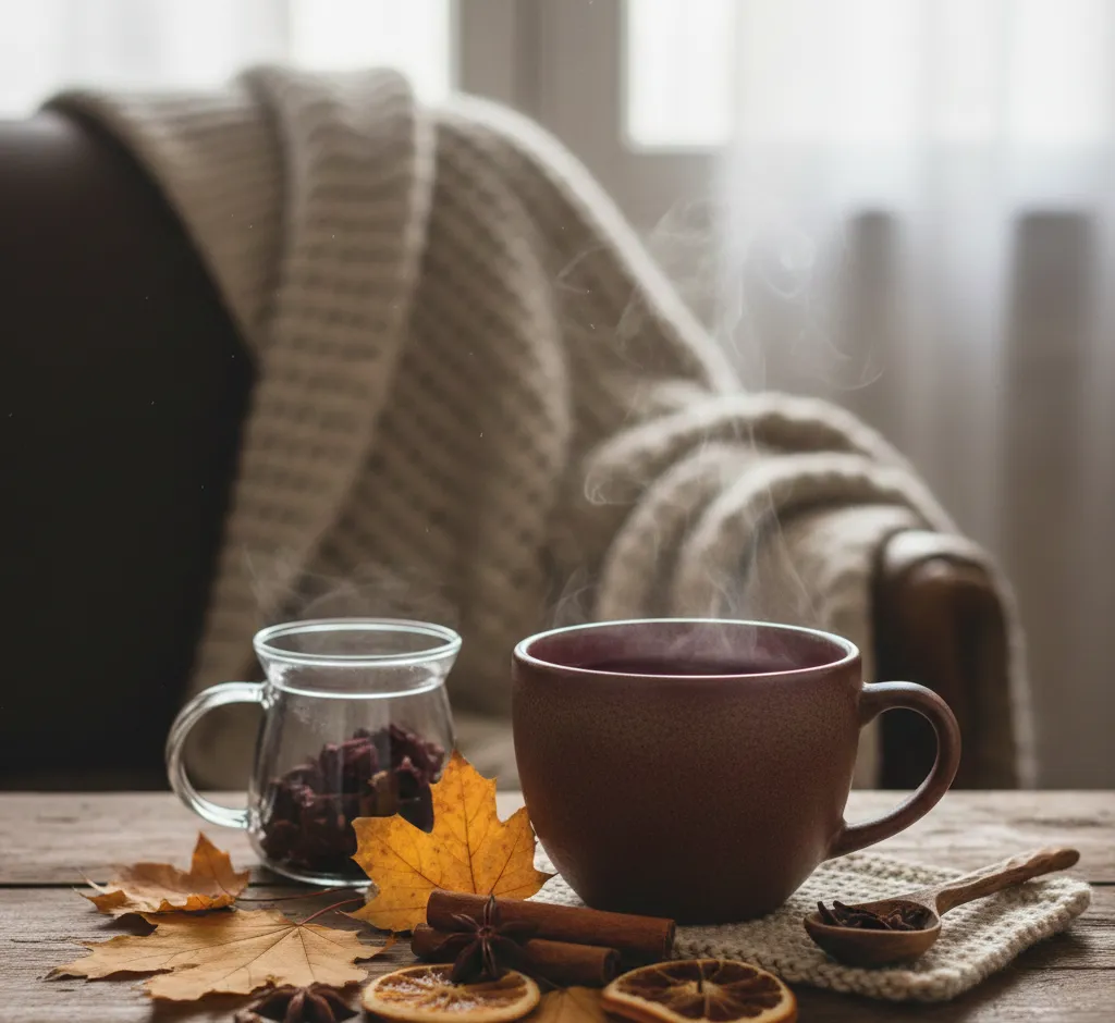 Hibiscusthee in de herfst: natuurlijke vitamine C-boost uit je theekop