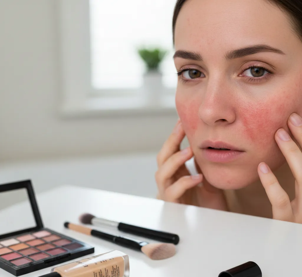 Huiduitslag door make-up: zo herken je het én stop je de schade