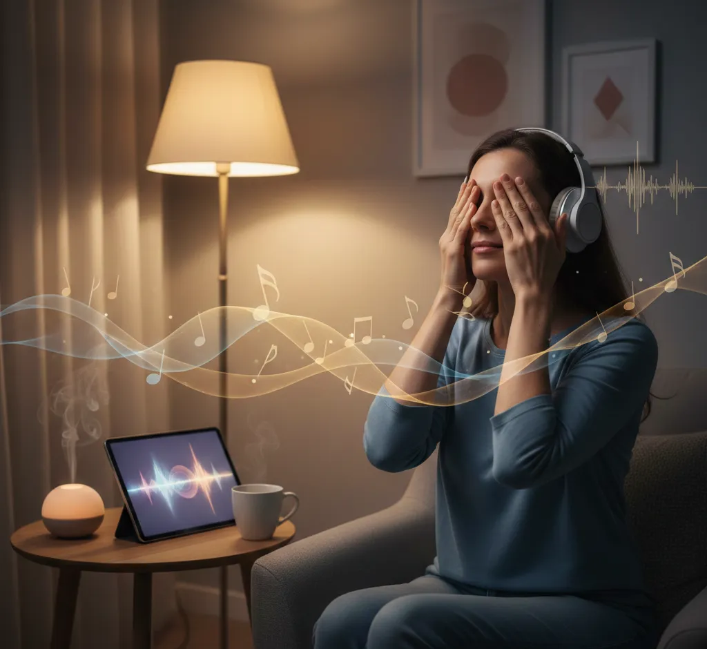 Muziektherapie tijdens oogrelaxatie: hoe klank het zicht ondersteunt en stress vermindert