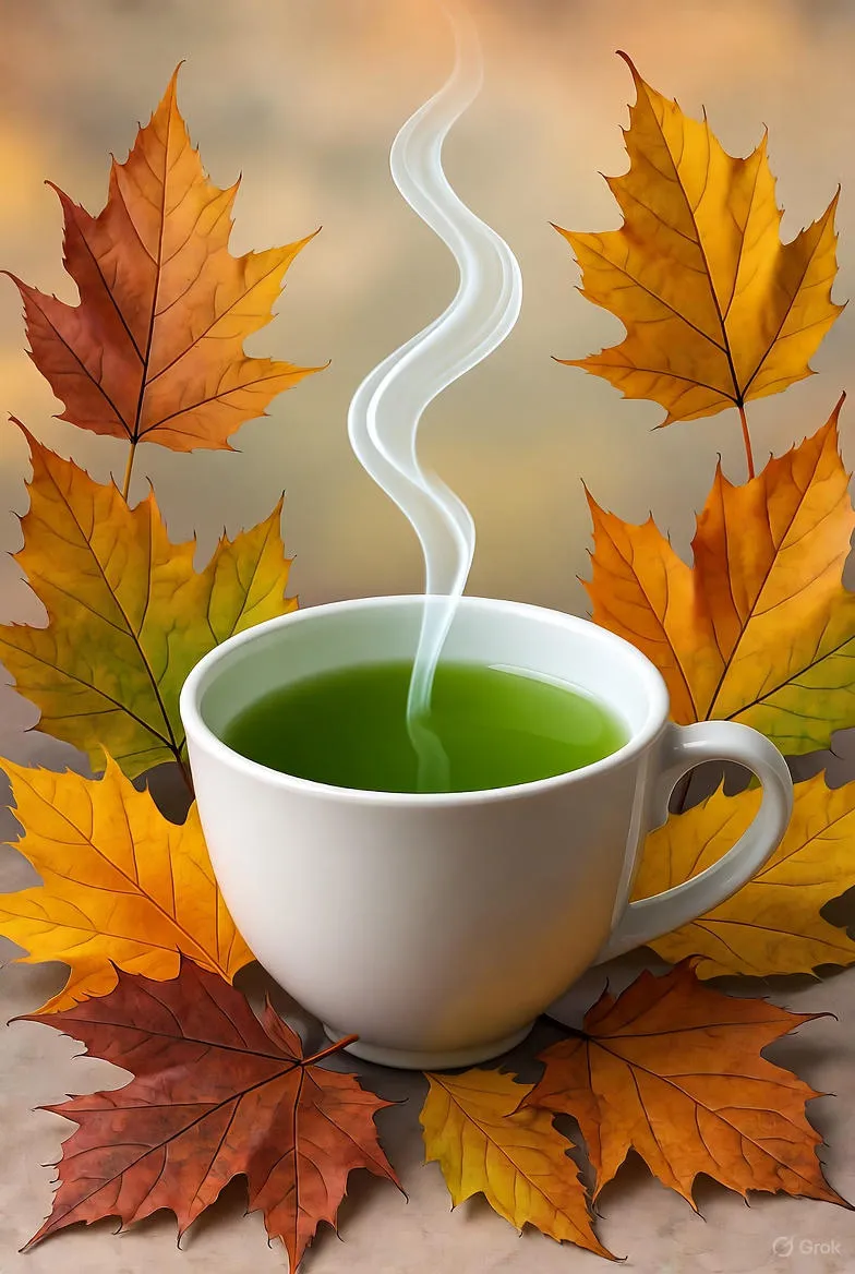 Ontdek de Herfstgeheimen van Groene Thee: Gezondheid en Genot in de Koude Maanden