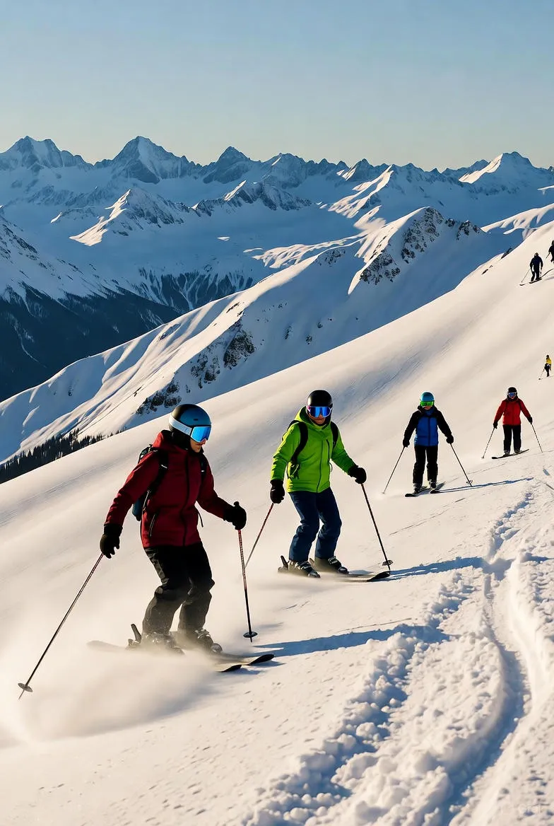 Ontdek de Magie van Skiën Tussen Adembenemende Panorama's