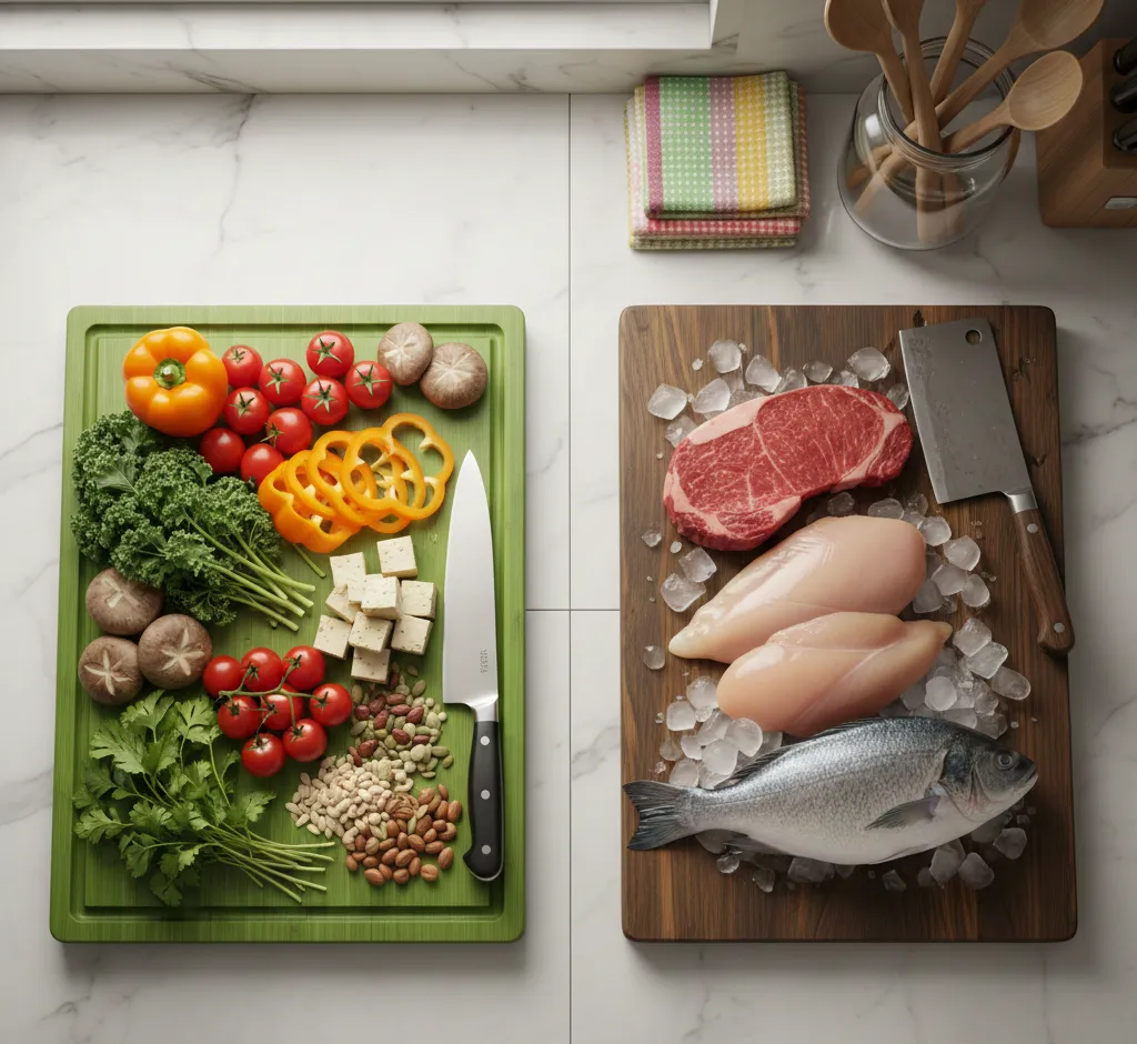 Waarom je een vegetarische snijplank altijd apart moet houden